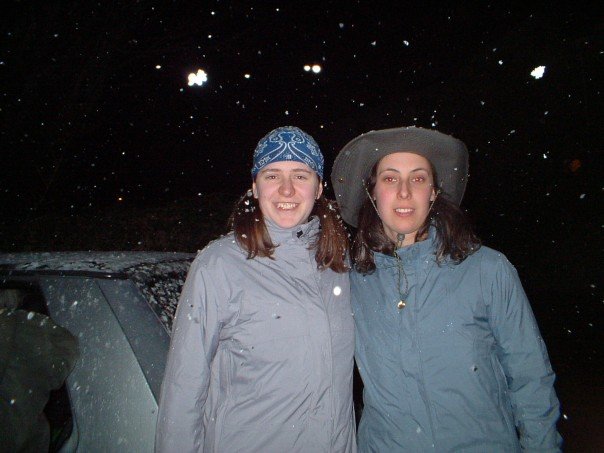 Leaving the Isle of Wight in the snow