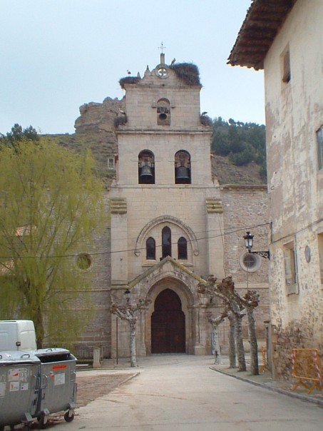 Storks on the bell tower at Belorado