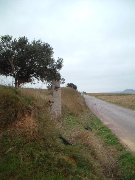 Waymarking on the road to Logroño