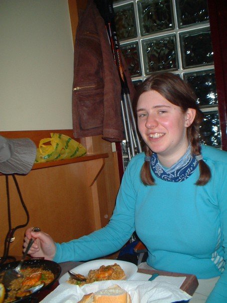 Anne with ill-advised inland paella